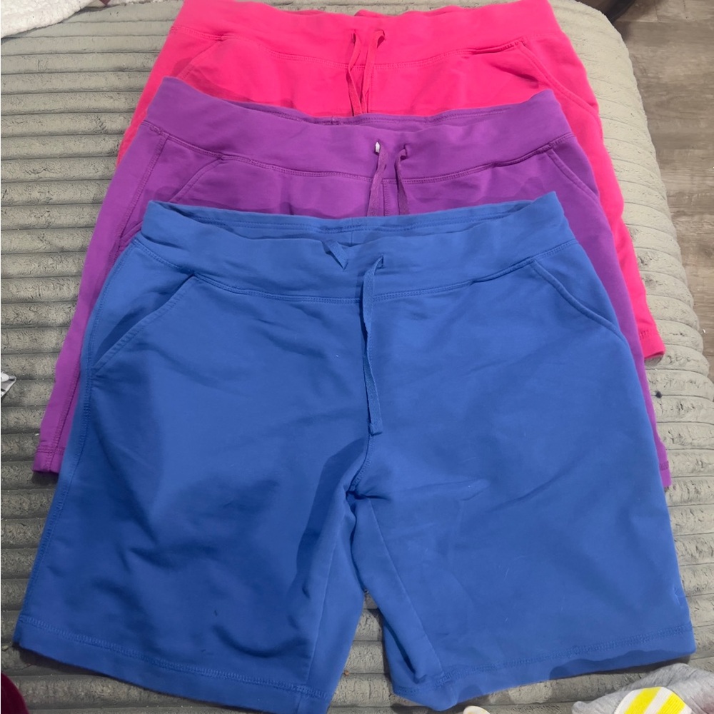 Danskin Now Women's Athletic Shorts - Blue, Pink, Purple Bundle